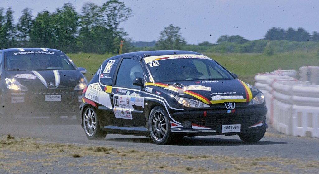 Efter et par års pause var John Bragenholdt Christensen og Anja Pedersen ude at lufte deres Peugeot 206'er i Au2parts DM Autoshow Aalborg